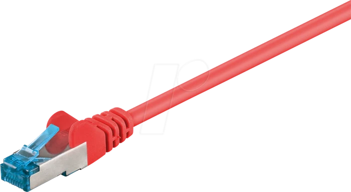 goobay Patchkabel, Cat6a, S/FTP, RJ-45/RJ-45, 20m, rot