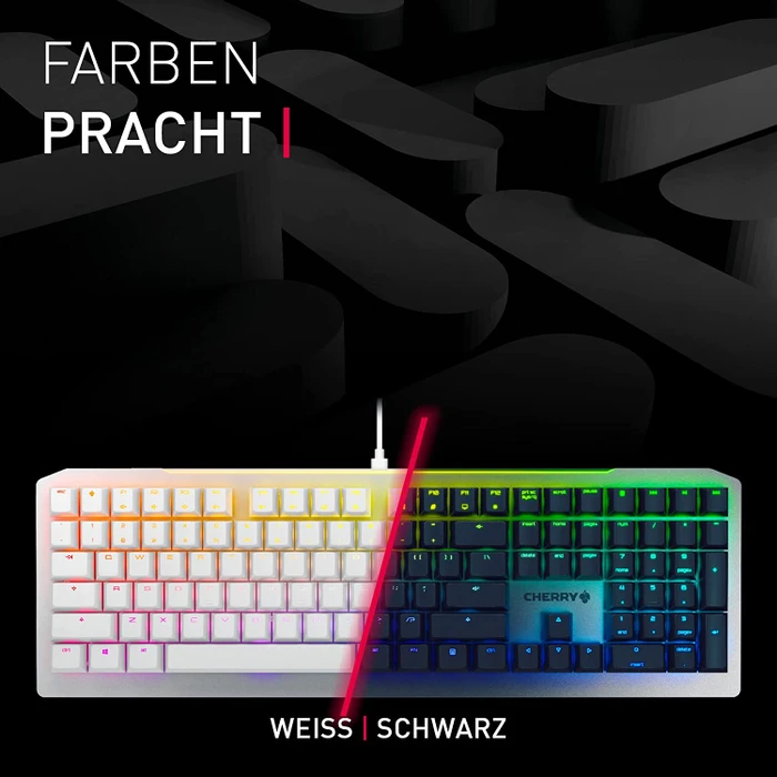 Cherry MV 3.0, LEDs RGB, grau/schwarz, Cherry VIOLA, USB, DE
