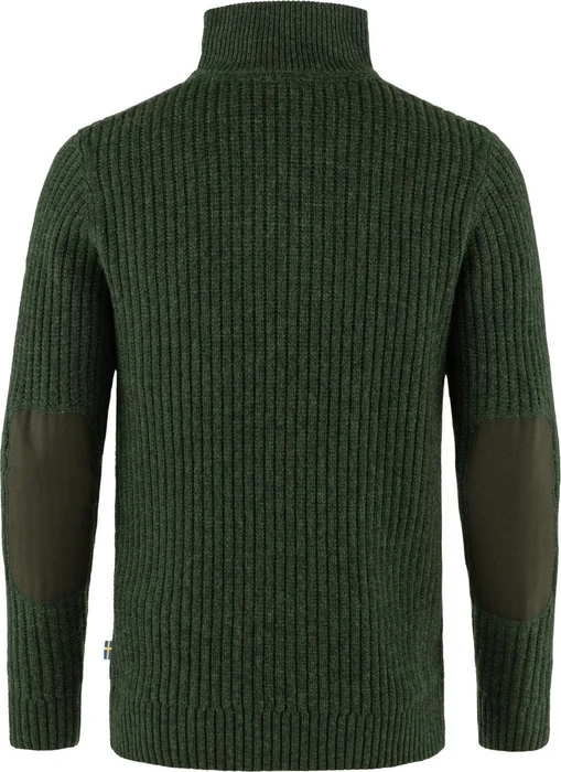 Fjällräven Övik Half Zip Strickpullover deep forest (Herren)