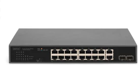 Digitus DN-953 Rackmount Switch, 18x RJ-45, 2x SFP, 185W PoE+ (DN-95358)