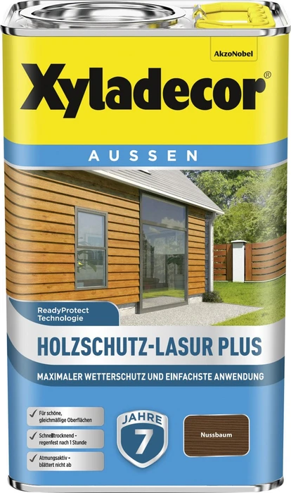 Xyladecor Holzschutz-Lasur nussbaum, 2.5l