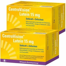 CentroVision Lutein 15mg Kapseln, 180 Stück (2x 90 Stück)