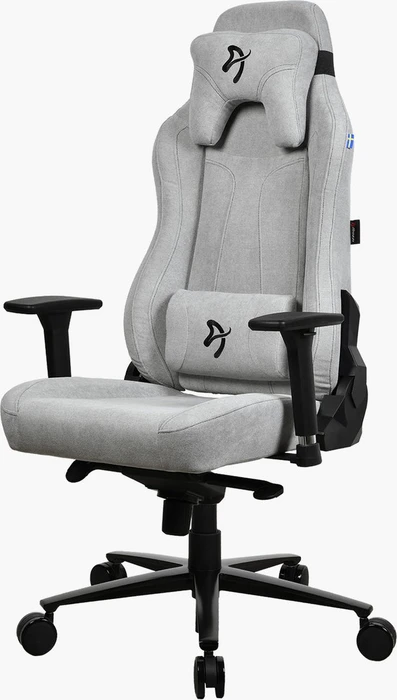 Arozzi Vernazza Soft Fabric Gamingstuhl, light grey