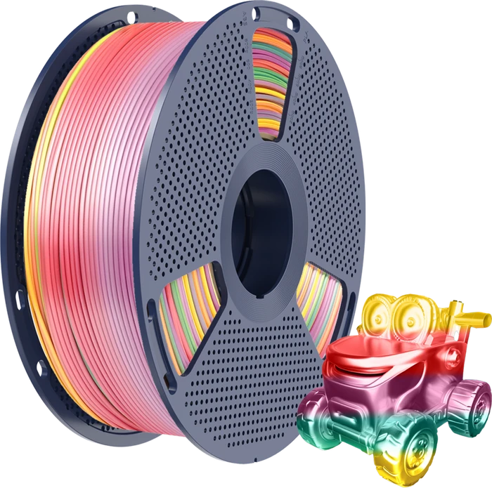 Sunlu Silk PLA+ Rainbow-01, mehrfarbig, Spule, 1.75mm, 1.00kg