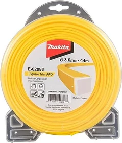 Makita Square Trim Pro Trimmerfaden für Rasentrimmer, 3mm/44m