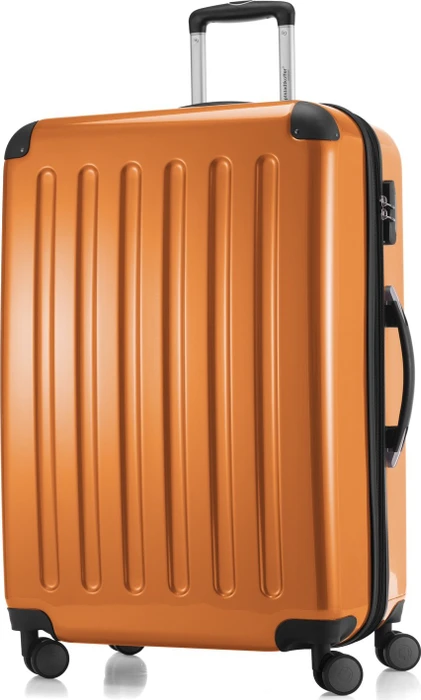 Hauptstadtkoffer Alex Spinner erweiterbar 75cm orange glänzend