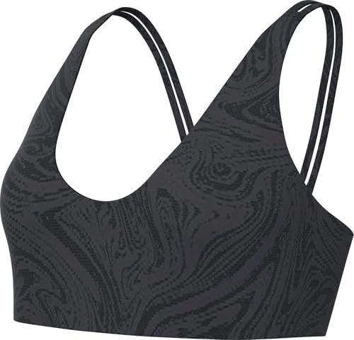 Nike Zenvy Light-Support Sport-BH black/dark smoke grey/cool grey (Damen)