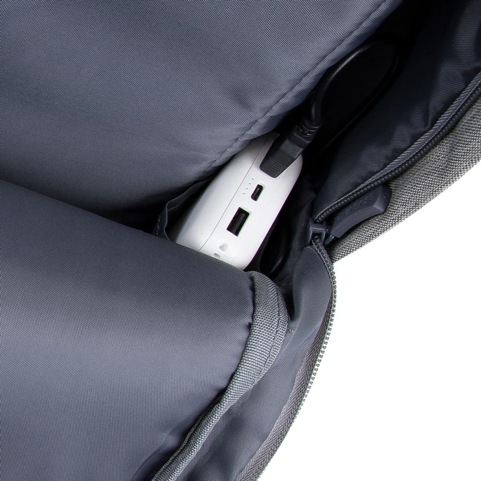 RivaCase 7562 Prater anti-theft Laptop Rucksack 15.6", grau/dunkelblau