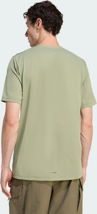 adidas Terrex Multi Climacool Logo Tech Funktionsshirt kurzarm tent green (Herren)