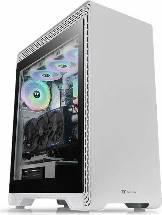 Thermaltake S500 TG Snow Edition, weiß, Glasfenster