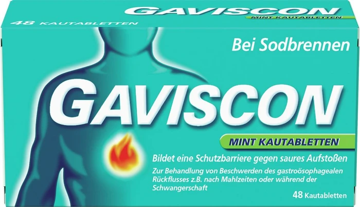 Gaviscon Mint Kautabletten, 48 Stück
