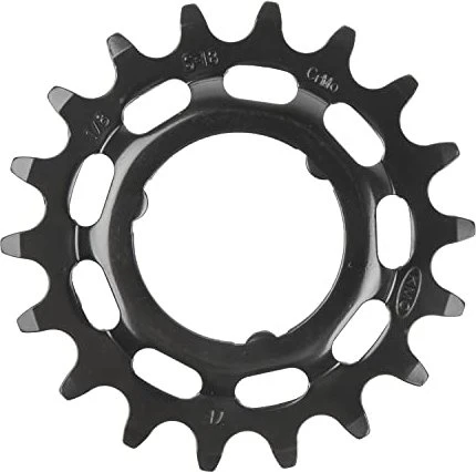 KMC Steck-Zahnkranz 18 Zähne für Shimano breit schwarz