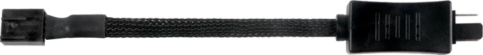 SilverStone CPF05, 4-Pin Verlängerung, sleeved, schwarz