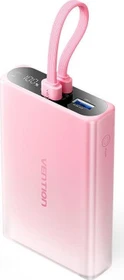 Vention Power Bank 22.5W (USB-C & Lightning Cable) 10000mAh rosa (FHZP0)