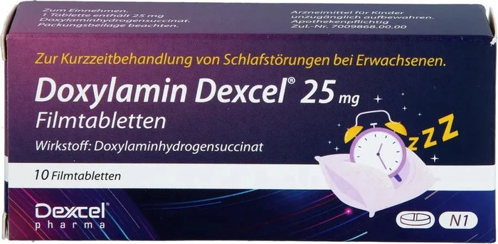 Doxylamin Dexcel 25mg Filmtabletten, 10 Stück