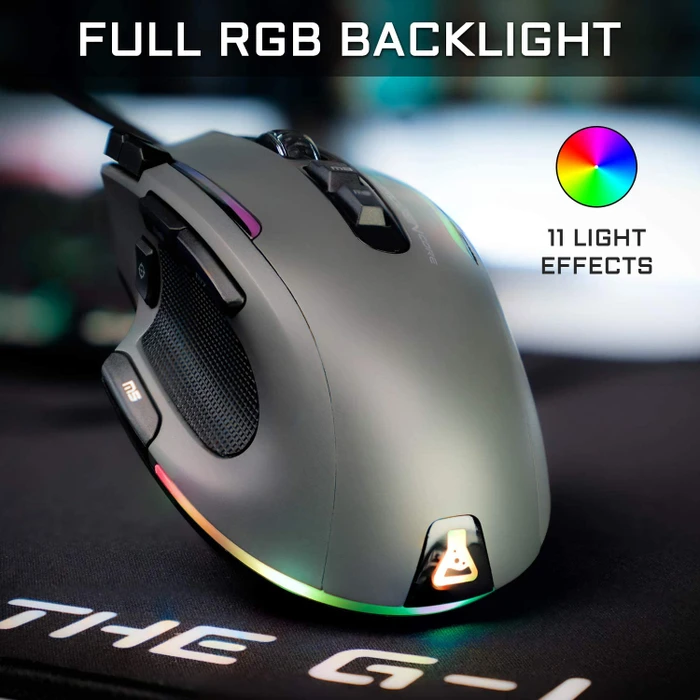 The G-Lab Kult Nitrogen CORE Gaming Mouse, schwarz, USB
