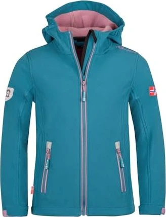 Trollkids Girls Trollfjord Funktionsjacke teal/mauve (Junior)