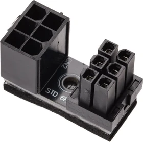 InLine Grafikkarten Stromadapter intern, 180° ATX 6pol Stecker auf Buchse (26636E)