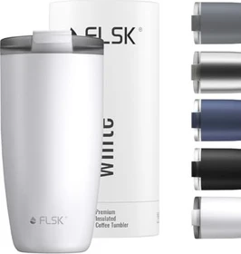 FLSK Kaffeebecher Isolierbecher 500ml weiß