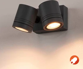 SLV Myra Wall Wandleuchte 2-flammig anthrazit