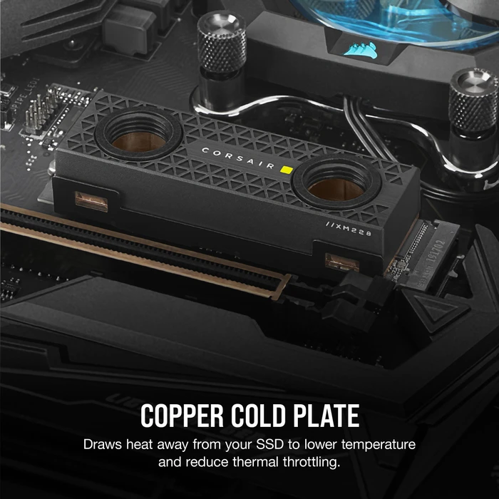 Corsair Hydro X Series XM2 M.2 SSD Water Block - Black