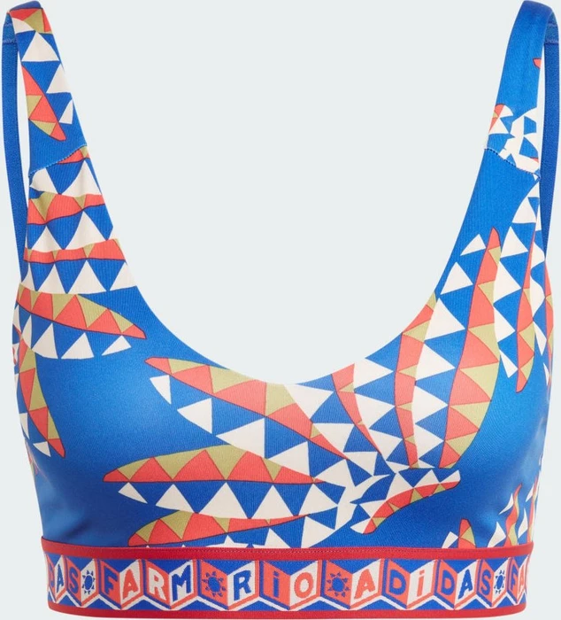 adidas x FARM Rio Medium-Support Sport-BH bold blue/bliss orange (Damen)
