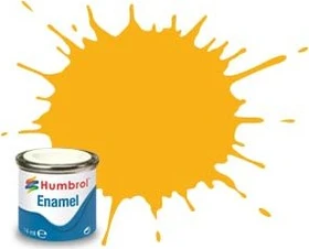 Humbrol Enamel Paint 154 insignia yellow matt, 14ml