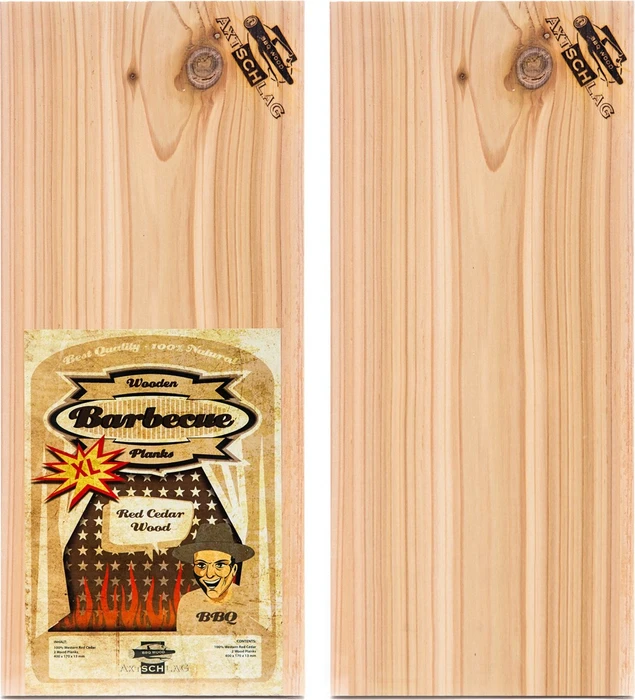 Axtschlag Holzplanke XL Western Red Cedar, 2 Stück