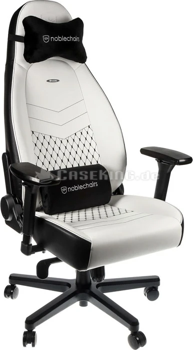 noblechairs Icon Gamingstuhl, weiß/schwarz