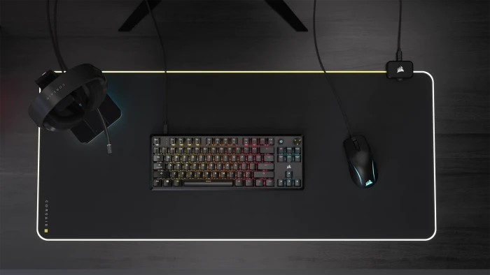 Corsair Gaming K70 CORE TKL RGB, schwarz, MLX RED V2, USB, PT