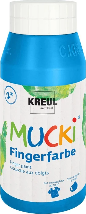 Kreul Mucki Fingerfarbe, blau, 750ml