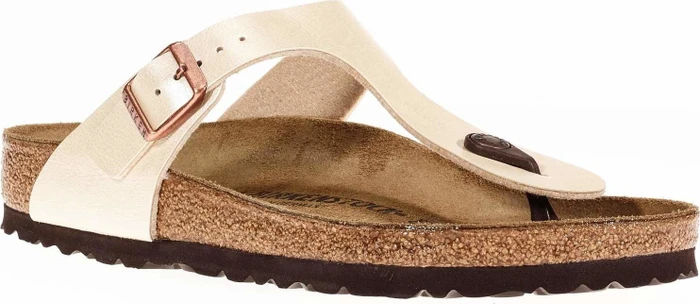 Birkenstock Gizeh Birko-Flor graceful pearl white (Damen)