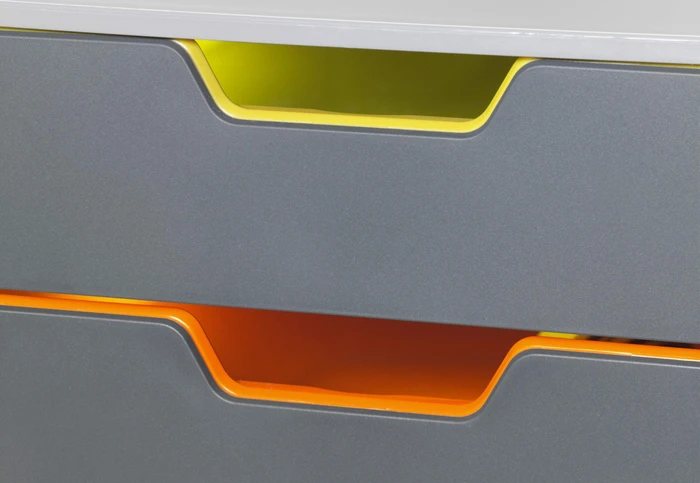 Durable Varicolor 5 Schubladenbox, 5 Schubladen, grau