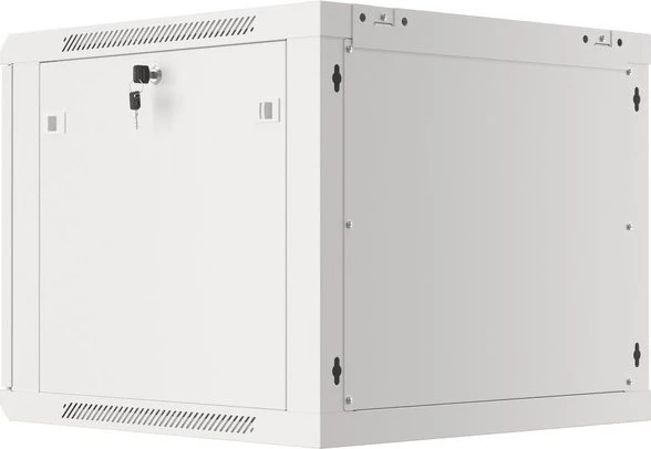 Lanberg WF01 Series 19" Wandschrank 9HE, hängend, Flatpack, V2, Glastür, IP20, RAL 7035, 600mm tief