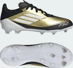 adidas F50 League Messi FG/MG gold metallic/cloud white/core black (Junior)
