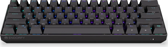Endorfy Thock Compact Wireless Brown, PBT, LEDs RGB, hot-swap, Kailh Box BROWN, USB/Bluetooth, US