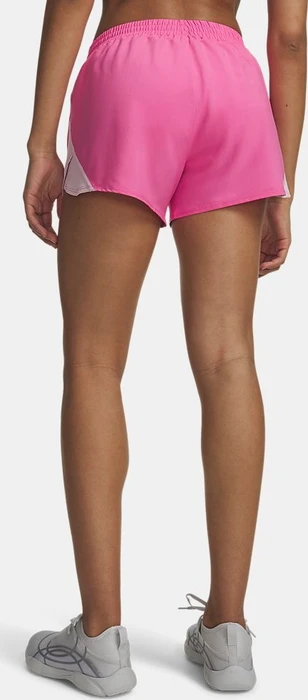 Under Armour Fly By 8cm Hose kurz pink frenzy/prime pink/reflective (Damen)