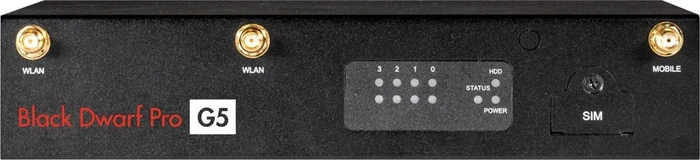Securepoint Black Dwarf Pro G5 UTM Wifi Firewall, 4x RJ-45
