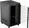Lanberg 19" Rackschrank 27HE, LCD, freistehend, Flat Pack, V2, Glastür, IP20, RAL 9004, 1000mm tief Vorschaubild