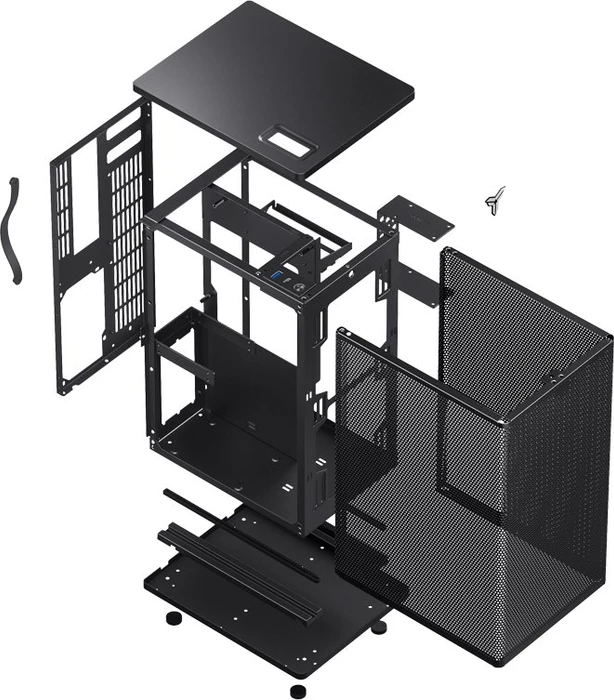 Jonsbo VR3 Black, schwarz, Mini-ITX