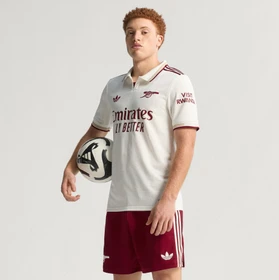 adidas FC Arsenal Authentic 2025/2026 Ausweichtrikot kurzarm cloud white/team coll burgundy 2 (Herren)
