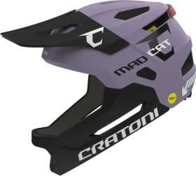 Cratoni Madcat MIPS Fullface-Kinderhelm purple/black matt