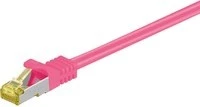 goobay Patchkabel, Cat7/Cat6a, S/FTP, RJ-45/RJ-45, 0.5m, rosa