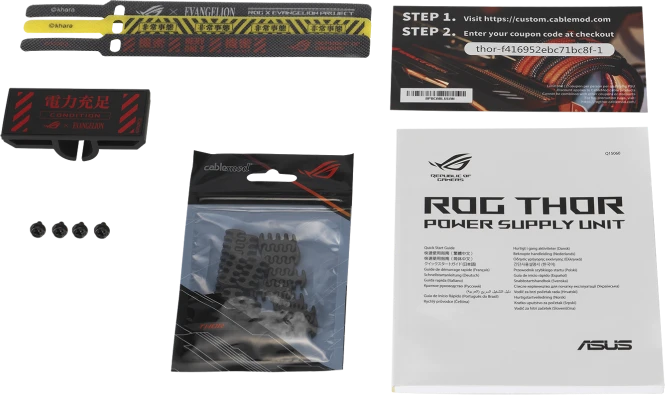 ASUS ROG Thor Platinum II EVA Edition, ROG-THOR-1000P2-EVA-GAMING, 1000W, ATX 2.4, mit 16-Pin PCIe 5.0 Kabel
