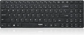 Rapoo Wireless Ultraslim Keyboard E9100P schwarz, DE