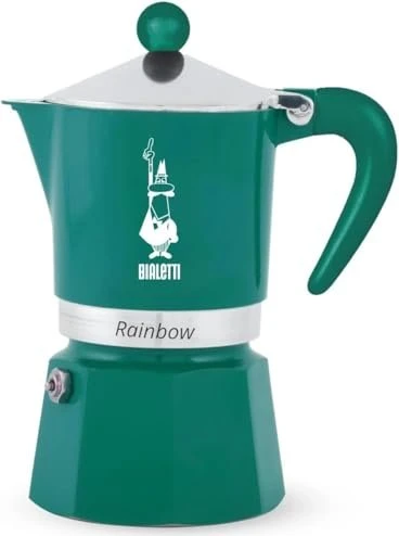 Bialetti Rainbow 3 Tassen Espressokanne grün