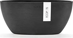 Ecopots Kunststoff-Topf Sofia oval 30x1.3cm dark grey