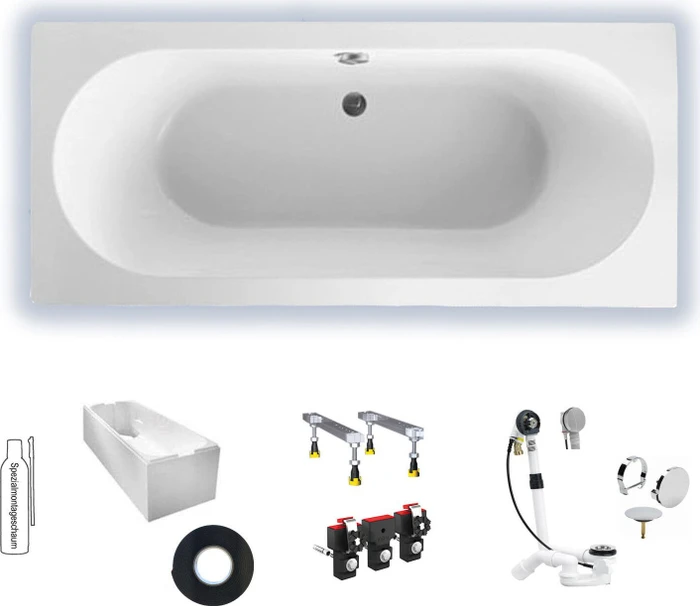 Villeroy & Boch O.Novo Rechteck-Badewanne 190x90cm, weiß alpin