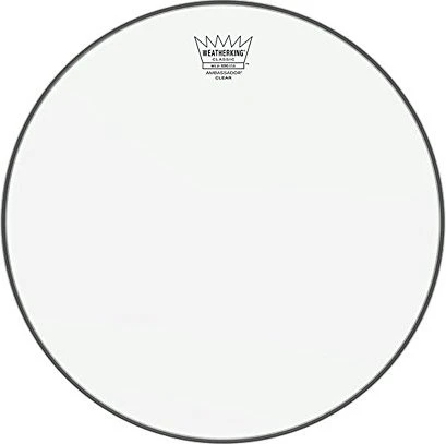 Remo Ambassador Clear Classic Fit 16"