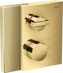 Hansgrohe Axor Edge Thermostat mit Ab- und Umstellventil Diamantschliff polished gold optic